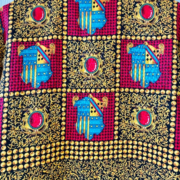 Vintage Versace Style Silk Blouse - Picture 6 of 8